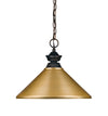Riviera 1 Light Pendant in Olde Bronze Finish