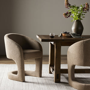Reynold Dining Armchair In Heron Sand