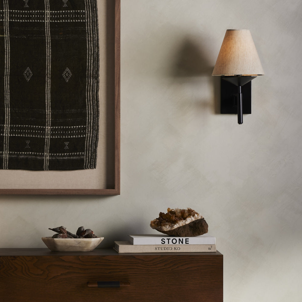 Dodie Sconce In Jet Black
