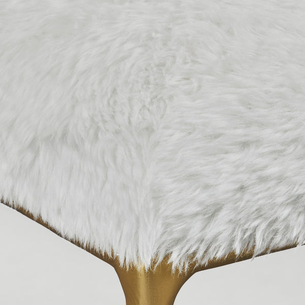 Charmed Sheepskin Small Bench