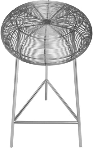 Sylvester Bar Stool In Silver