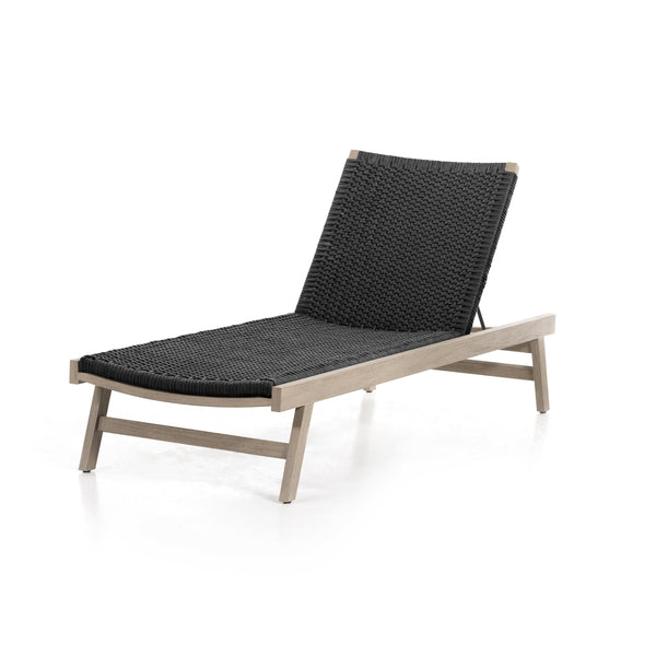 Delano Outdoor Chaise Lounge In Grey