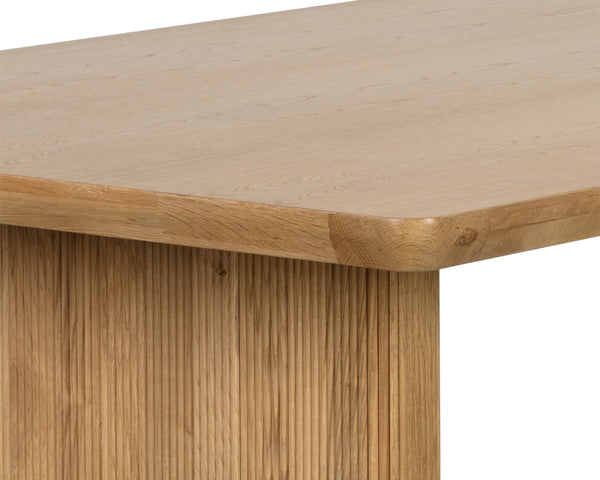 KALLA DINING TABLE - RECTANGULAR - RUSTIC OAK - 96"