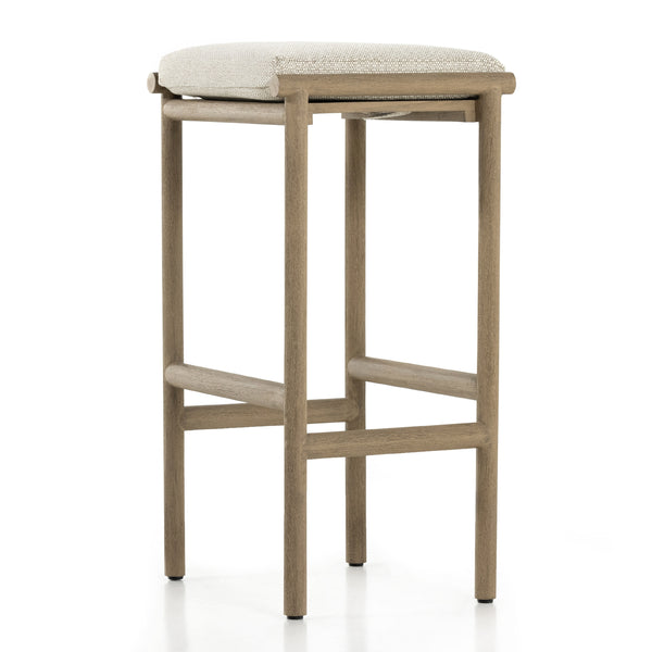 Kyla Outdoor Stool In Brown/Sand In Bar
