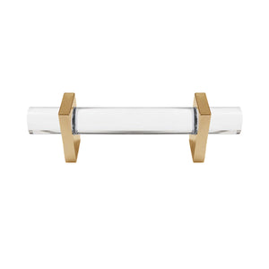 LUCITE AND BRASS HARDWARE