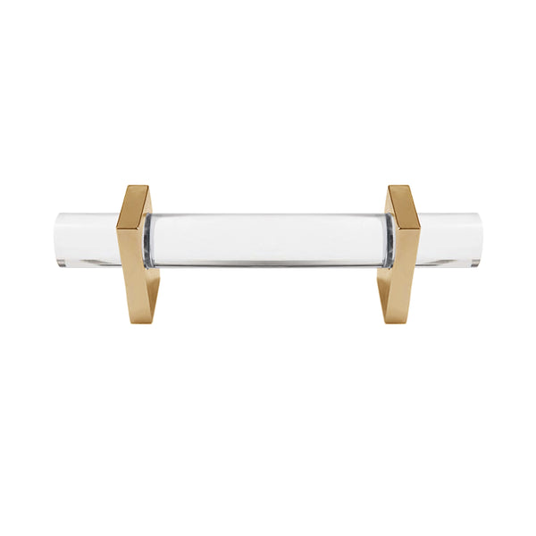 LUCITE AND BRASS HARDWARE