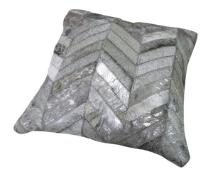 Leather & Canvas Pillow Case