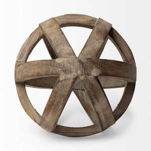 Tibik 8L x 8W Natural Wooden Orb
