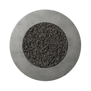 Damian Outdoor Fire Table In Pewter Concrete