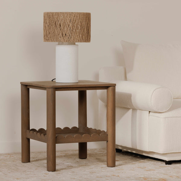 Wiley Side Table in Vintage Brown Finish