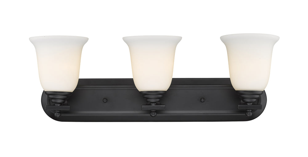Lagoon 3 Light Vanity  in Matte Black Finish