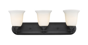 Lagoon 3 Light Vanity  in Matte Black Finish