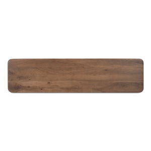 Moe's Russet Console Table with Drawers and Shelf