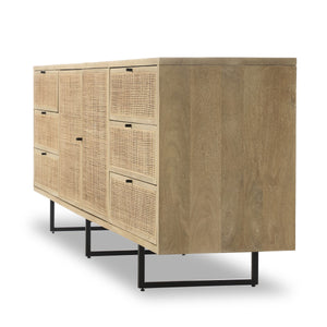 Carmel Sideboard 96" - Natural Cane