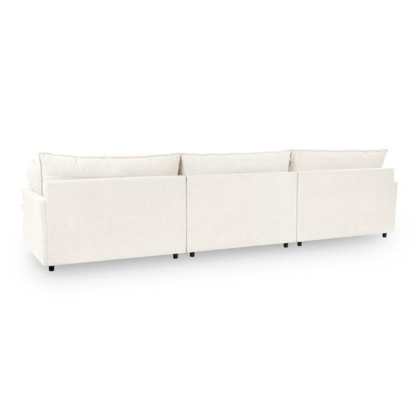 Caplan 3-Piece Sectional in Elite-Ivory with Deep Seating