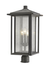 Aspen 3 Light Outdoor Post Mount Fixture in Oil Rubbed Bronze Finish