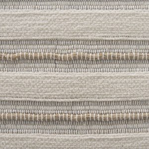Taimo White Washed Light Brown Wood w/ Striped Fabric Seat Bench