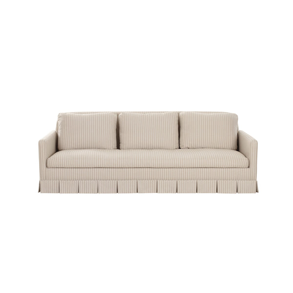 Pellicano Sofa Beige Stripe by Gillian Segal
