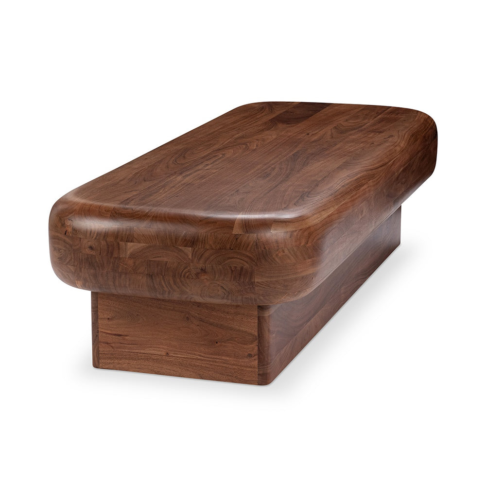 Craig Solid Wood Rectangle Coffee Table - Acorn Brown