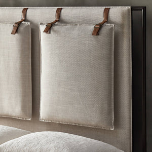 Leigh Upholstered Queen Bed - Hockney Ivory