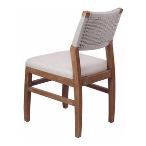 Pierre Rope Dining Chair In Gray 