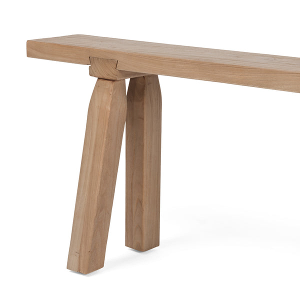 Lahana Accent Bench In Natural Elm