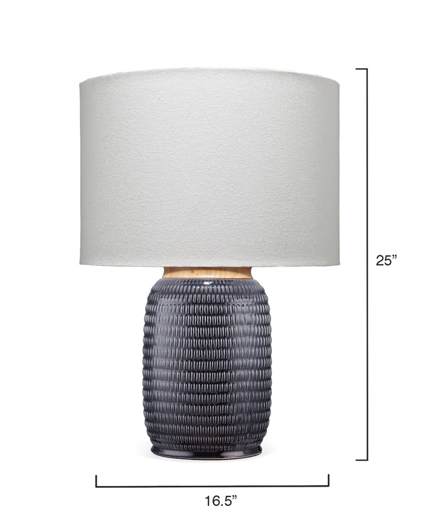 Graham Ceramic Table Lamp, Navy