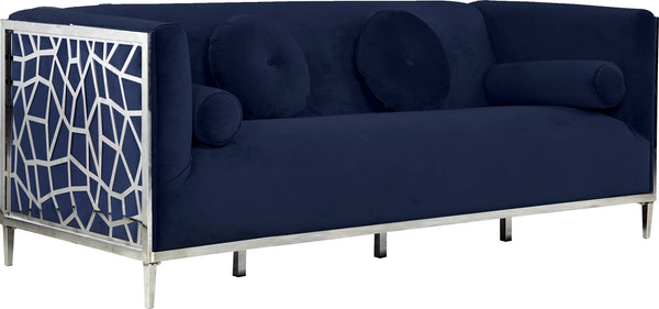Sammy Sofa In Navy Velvet