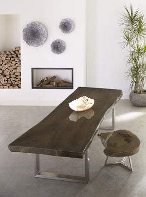 Lotus Wall Art, Silver/Black, Large