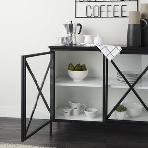 Aurelia Two Door Glass Cabinet