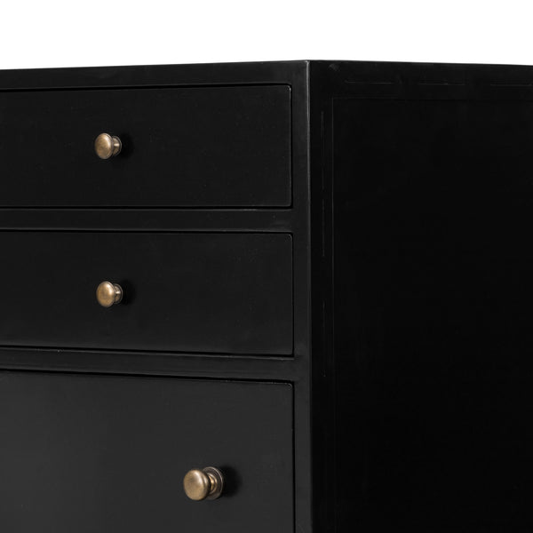 Belmont 8 Drawer Tall Dresser In Black