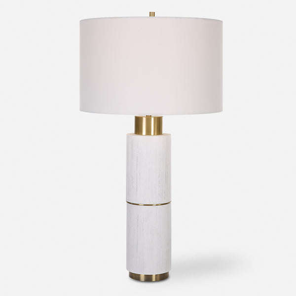 Ruse Whitewashed Table Lamp