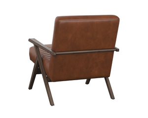 PEYTON LOUNGE CHAIR - BRAVO COGNAC