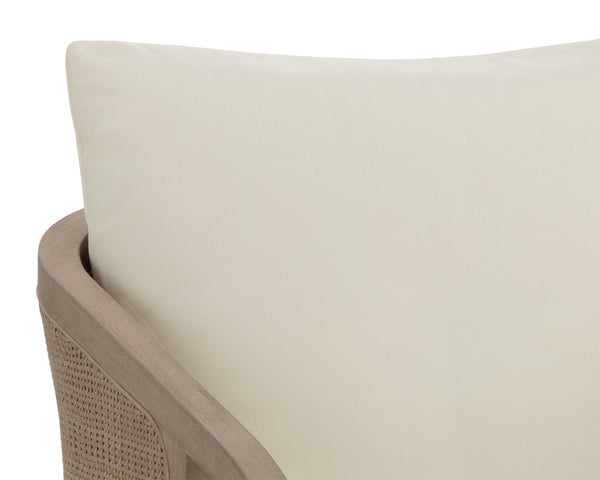 PALERMO LOUNGE CHAIR - DRIFT BROWN - STINSON CREAM