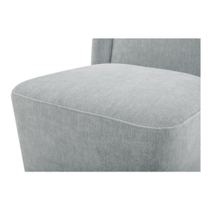 Cormac Rolling Dining Chair in Slate Green