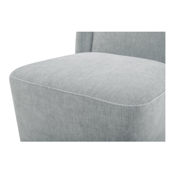 Cormac Rolling Dining Chair in Slate Green