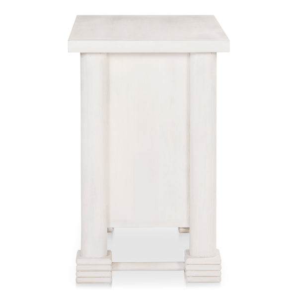 Moe's Clement Nightstand Whitewashed Mango Wood