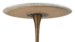 Fullerton Dining Table White & Gold