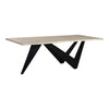 Moe's Bird Dining Table with Solid Oak Live Edge