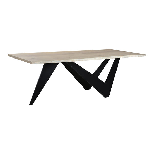 Moe's Bird Dining Table with Solid Oak Live Edge