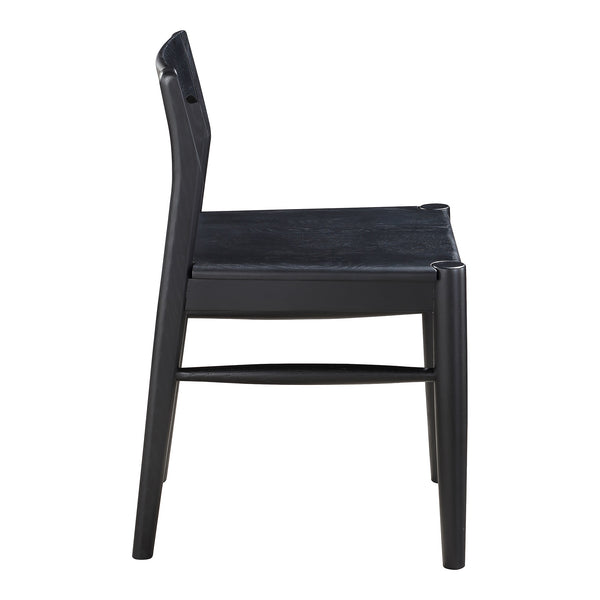 Moe's Owing Dining Chair Set in Black Oak