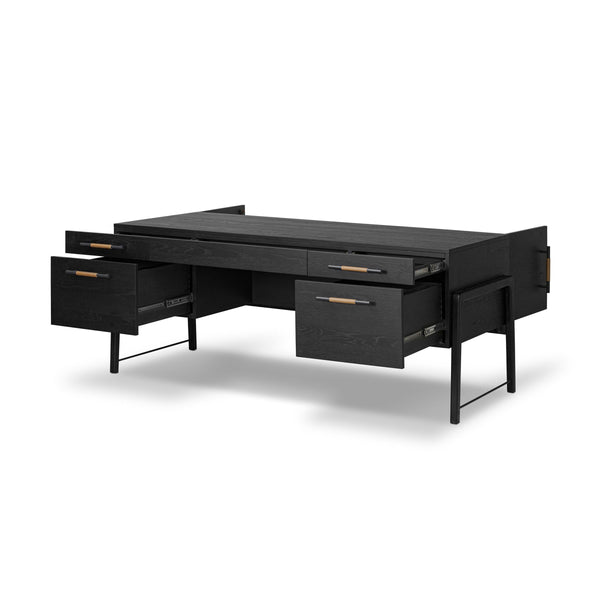Rosedale Executive Writing Desk In Ebony Oak