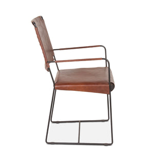 New York Arm Chair Tobacco Leather