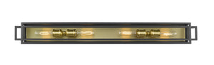 Titania 4 Light Vanity in Bronze + Olde Brass Finish