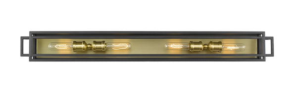 Titania 4 Light Vanity in Bronze + Olde Brass Finish