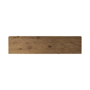 Noeline Media Console In Worn Oak And Worn Oak Veneer And Resawn Worn Oak