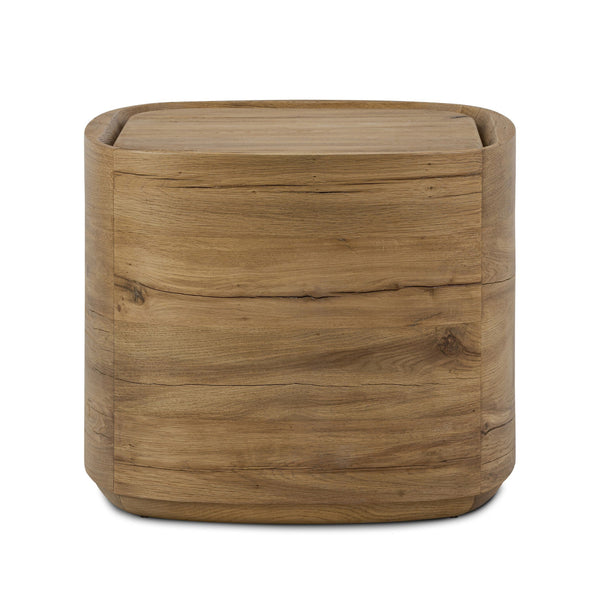 Leandro End Table - Natural Reclaimed French Oak