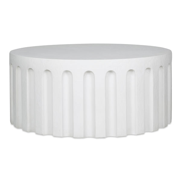 Eris Outdoor Coffee Table in White