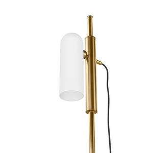 Odyssey 1 Floor Lamp In Burnished Brass