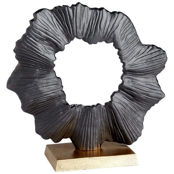 Acadia Sculpture In Aged Brass And Black